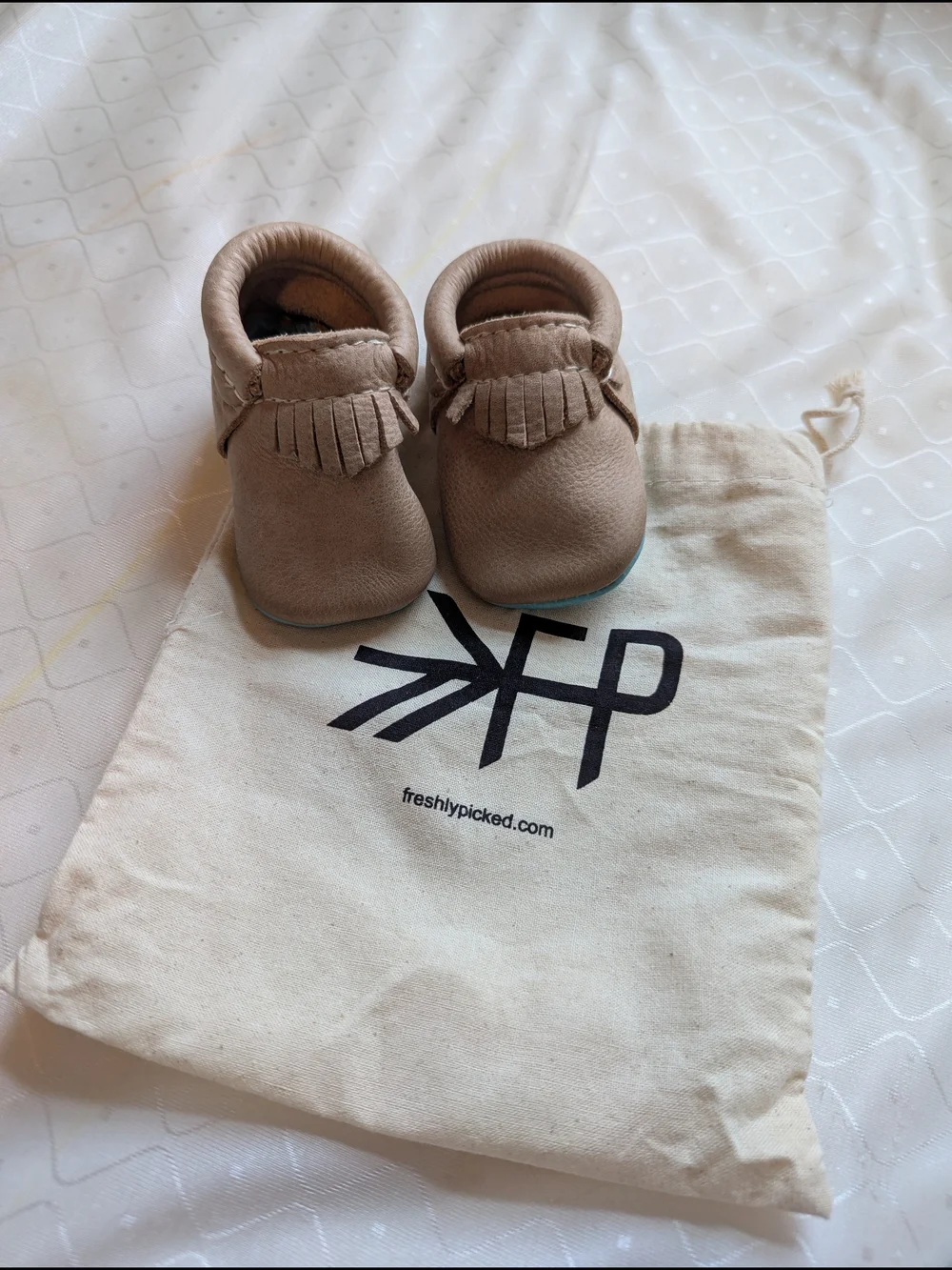 Freshly Picked Size 1 Fringe Moccasins for Baby